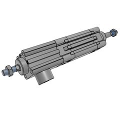 Airtac BSED Clamping Double Acting Cylinder BSED125X350 — view 2