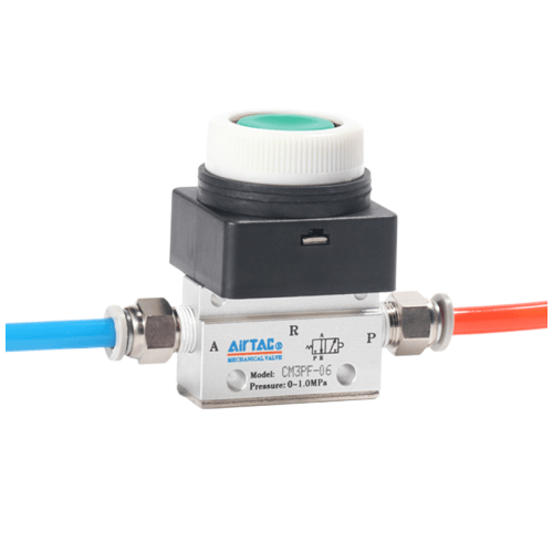 Airtac 平头按钮型机械阀-CM3PF