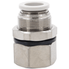 Airtac PMF Female Thread Bulkhead Straight Through Fitting PMF1204D
