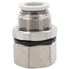 Airtac PMF Female Thread Bulkhead Straight Through Fitting PMF801D