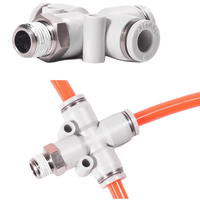 Airtac 十字螺纹四通接头-PZB